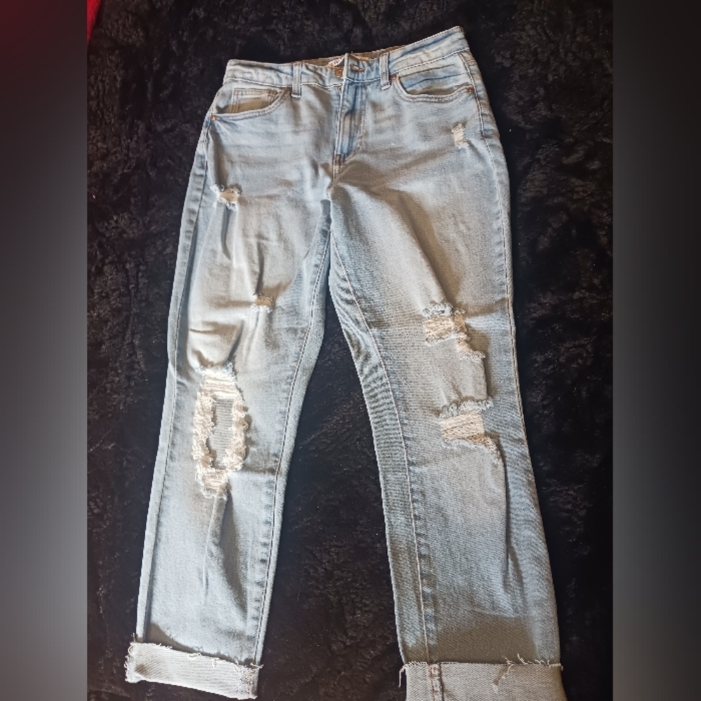 COPY - Celebrity pink distressed mom fit jeans